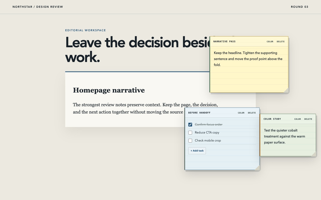 Sticky Notes² in use