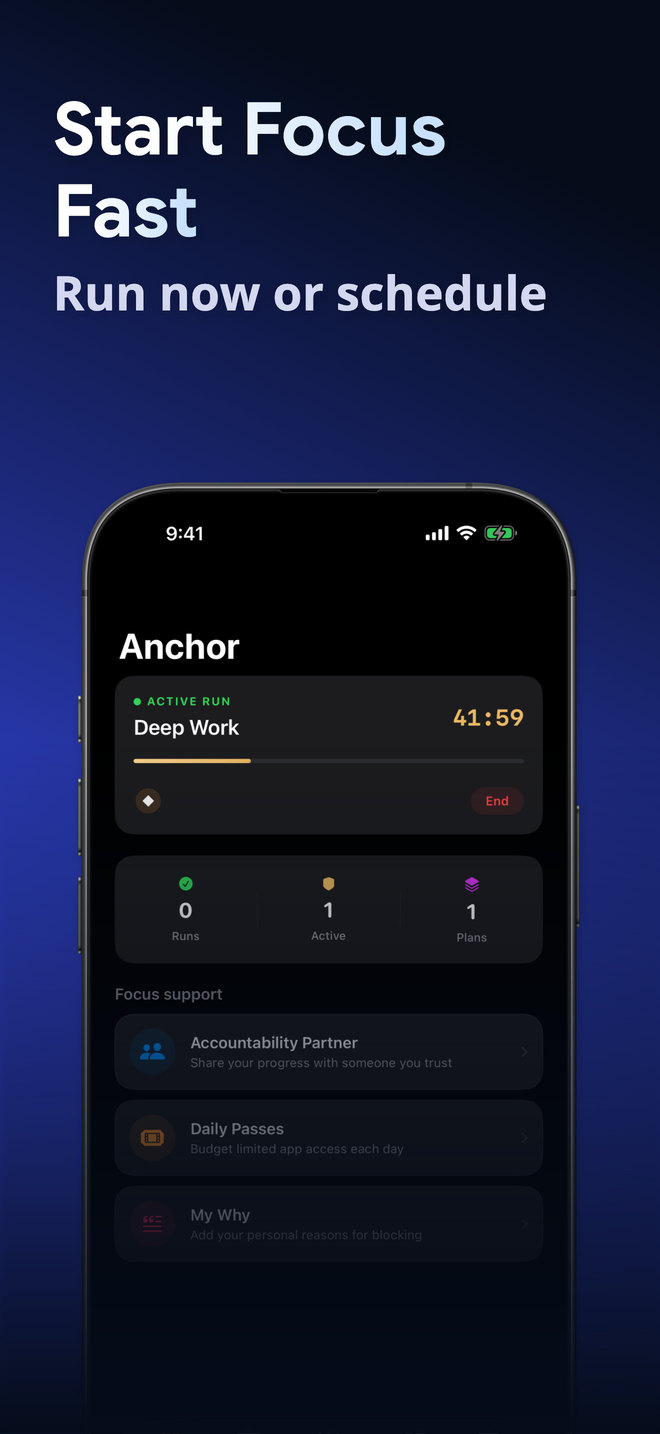 Anchor on iPhone