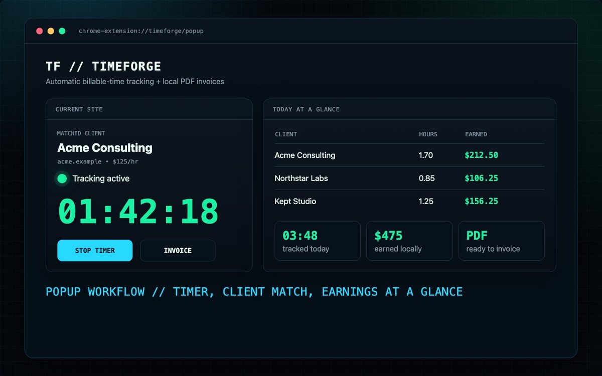 TimeForge, screen 3